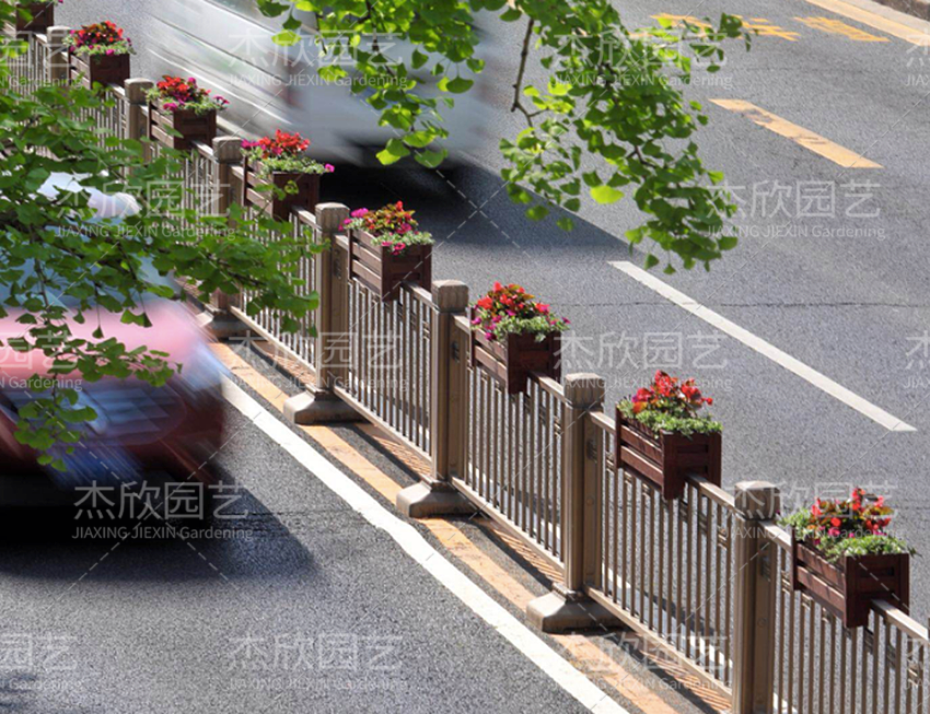 花箱護(hù)欄道路景觀北京通州案例